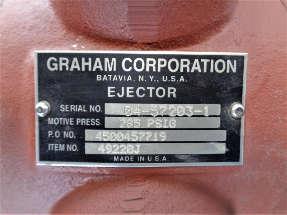 Graham 2.5" x 3" Ejector, 285 PSIG, Item# 49220J